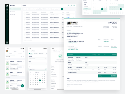 Truck Ticketing and Invoicing App app app development design graphic design logistics mobile app software development tms trucking ui uiux us userinterface ux web app