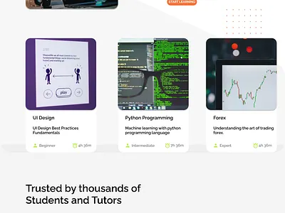 Online Tutoring Website design figma ui