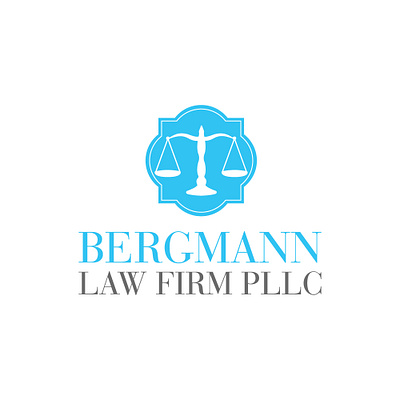 Bergmann Law Firm PLLC - Logo attorney bergmann branding counsel design graphic design identity illustration law law firm lawyers logo texax typography vector