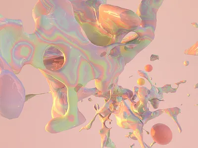 Sweet Disposition 3d 3dart 3dartist abstract design blender c4d c4dart cinema4d cryptoart illustration logo nft octane redshift tutorial