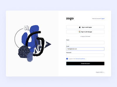 Sign up dailyui graphic design logo signup ui ux