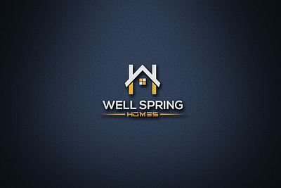 Wellspring Homes brand logo custom logo designs expert flat logo graphic designer graphics illustrator logo logo creation logo design logos minimalist modern logo professional real estate real estate logo simple logo trendy unique