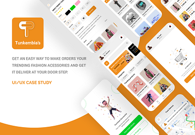 E-COMMERCE MOBILE APP (CASE STUDY) adobe xd branding casestudy delivery design fashion figma landing page mobile app design mockup online productdesign shopping store ui ux website xddailychallenge