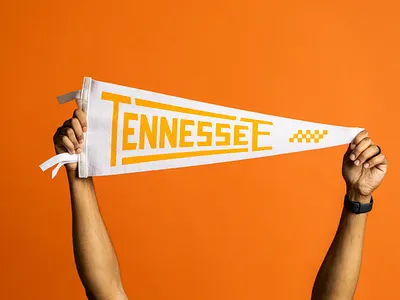 Tennessee Pennants knoxville lettering pennant print tennessee tn type typography vintage