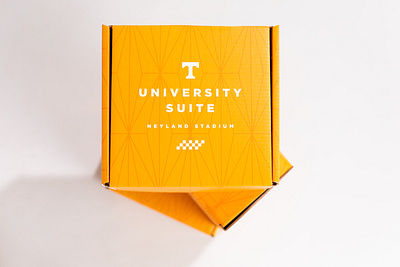 University Suite Boxes box football knoxville logo packaging packaging design shapes suite swag tennessee tn type university of tennessee