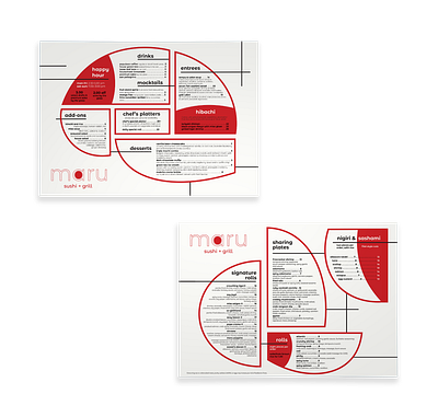 Maru Sushi Restaurant Menu Redesign appetizers asian food branding design drink menu graphic design layout menu menu design menu redesign redesign restaurant restaurant branding restaurant menu stationery student work sushi sushi bar