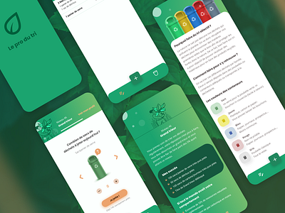 App COP26 - Waste sorting app global warning ui waste webdesign