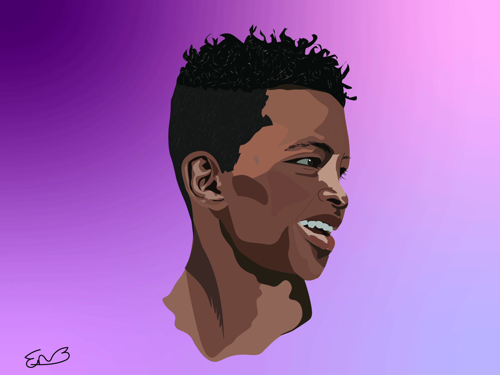 a boy from Ethiopian animation art design graphic design illustration vector