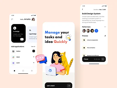 Task manager app design android android app app app design application design illustration ios ios app mobile mobile app mobile app design ui user interface ux