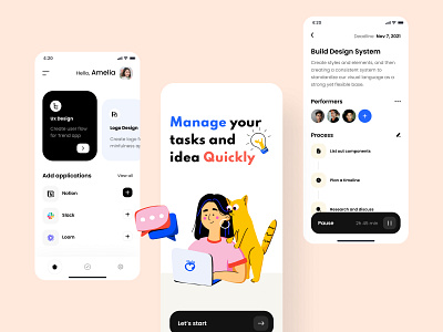 Task manager app design android android app app app design application design illustration ios ios app mobile mobile app mobile app design ui user interface ux