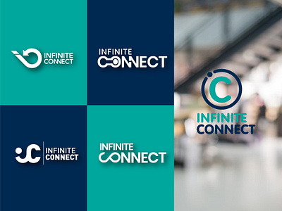 Infinite Connect Logo Design branding design graphic design logo typography vector