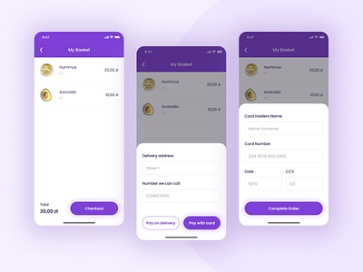 Groceries Delivery iOS App app appdesign design figma figmadesign ui