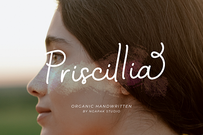 Priscillia | Organic Handwritten Font calligraphy design display font font font awesome handlettering handlettering font handwritten font illustration invitation letter lettering logo organic organic font script script font wedding wedding font