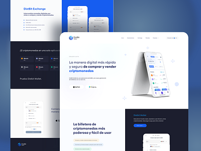 Crypto Wallet - Landing page concept concept design crypto currency design landing page ui uidesign wallet website