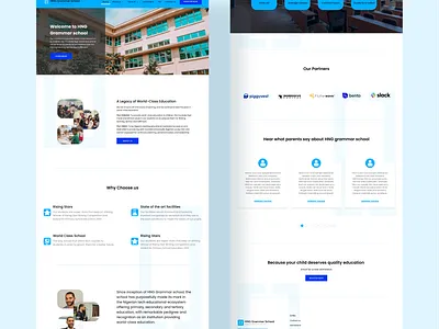 Web landing page design design ui web