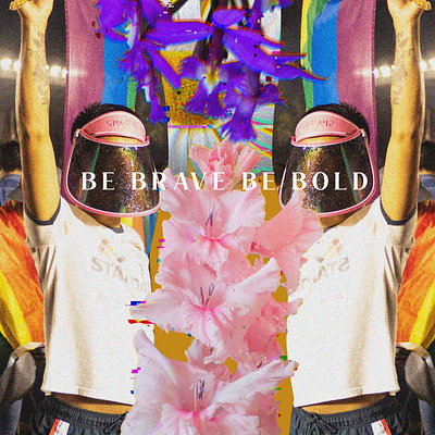 Goma Pride Be Brave Be Bold branding collage design digital art graphic design logo mixed media pride