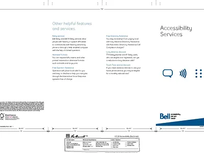 Accessibility Services Brochure accessibility branding logo marketing visual design