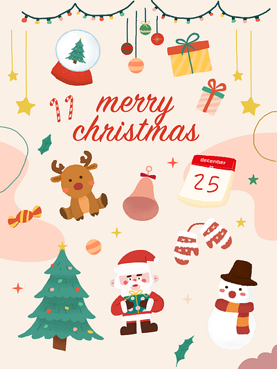 Christmas's pattern illustration