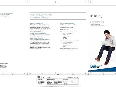 Bell IP Relay Brochure accessibility branding graphic design logo marketing product design