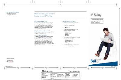 Bell IP Relay Brochure accessibility branding graphic design logo marketing product design