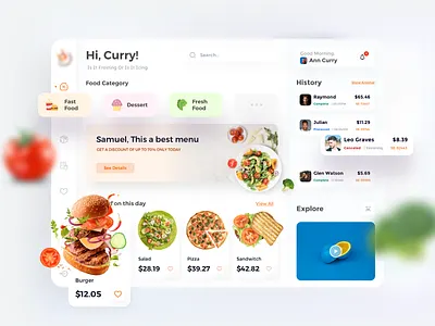 Web app for ordering food application eat food history indonesiandesigner menu ordering sketch table web webapp
