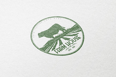 Vintage farm house logo branding design farm logo logo vector vintage logo
