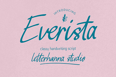 Everista Classy Script Font branding design font graphic design handwritten illustration logo script font typeface ui