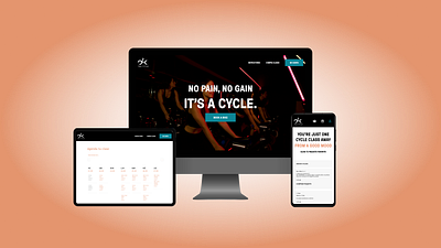 One Cycle - Spinning Class Scheduling app booking class cycle dashboard design fitness landing nextjs one page reserve schedule spinning ui web