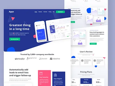 Application presentation page (SAAS) 2d design bootstrap box type design cross browser design grid system design isometric landing page live preview minimal design motion graphics responsive website ui user experience user interface user research ux web design website build wordpress