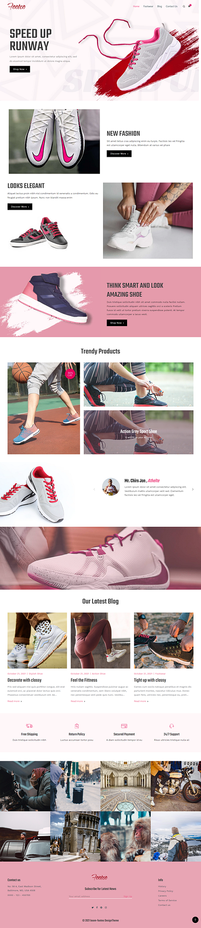 Boom-Footeo Shopify Theme design ecommerce responsive shoetheme shopify shopifytheme theme web design website website design