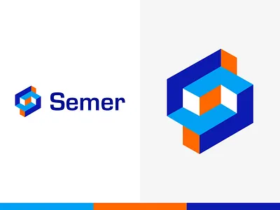 Semer Logo Concept app logo best logo designer brand identity branding colorful logo creative logo ecommerce grid logo isometric logo letter mark monogram letter s logo logo design trend 2021 logodesign logodesigner logomark logos logotype modern logo symbol
