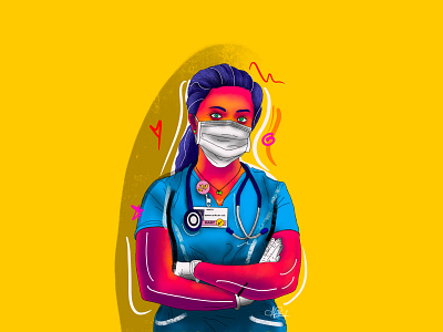 Nurse Mary doctor doctors health care workers heroes hospital illustration medical medicine nurse nurses