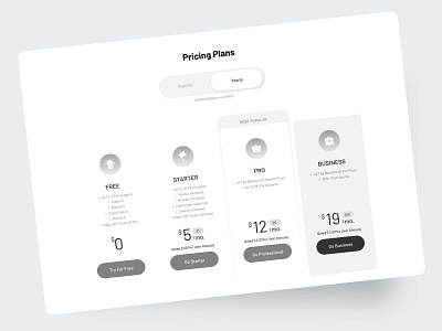 Pricing Plans black enterprise kianidesign payment plan pricing pricing plan pricing plans pricing table subscribe subscription ui ux website design