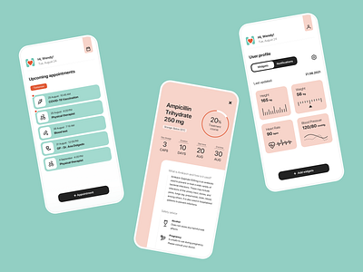 Health Care App app branding design ios logo mobile ui ux