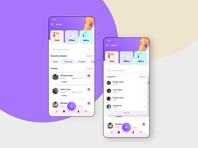 Job App V2 3d animation app design application clean design design app find job app fintech graphic design homepage illustration job post app logo minimal app design mobile app motion graphics typography ui ux