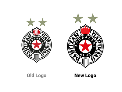 FK Partizan Logo Redesign graphic design logo logo redesign vector