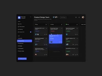 Project Management Dashboard darkmode dashboard dashboarddesign design designer panel paneldesign projectmanagement typography ui uidashboard uidesign uidesigner uiux ux uxdesigner uxui web webdesign