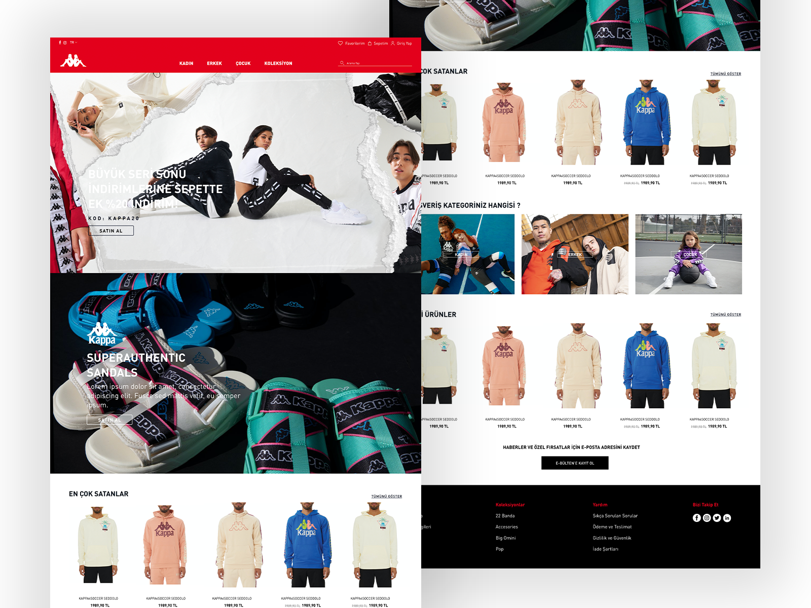 Example of Kappa : Landing Page