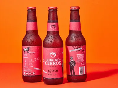 Cuatro Cerros : Branding + Packaging beer brand branding design graphic design identity label logo mexico