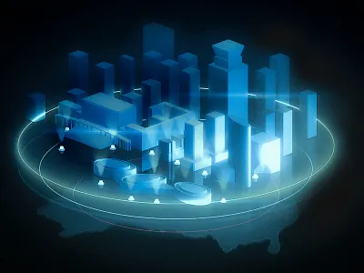 3D Zhenhai District 3d city zhenhai