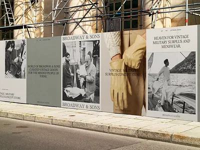 Broadway & Sons fashion minimal modern webdesign