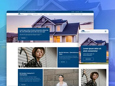 Real State Website Landing Page design landing page real state web web design xd