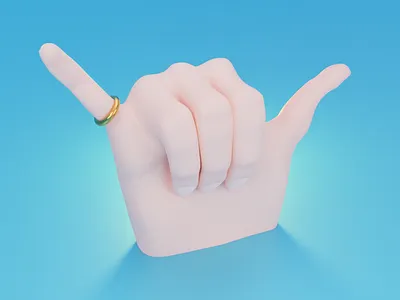 Shaka 3D model 3d 3d art 3d composition art design illustration