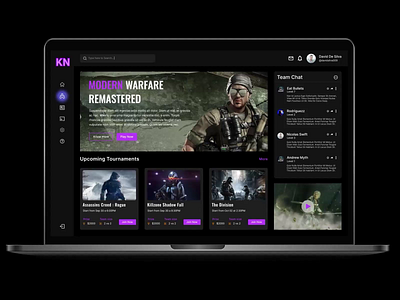 Kingame - Game Streaming Platform app branding dashboard game game streaming games graphic design mobile app motion graphics platform product design stream streaming streaming platform ui ui design ux design web application website