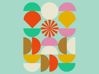 Deconstructed Clown abstract clowns colours graphic design ice cream shapes silly simple weird