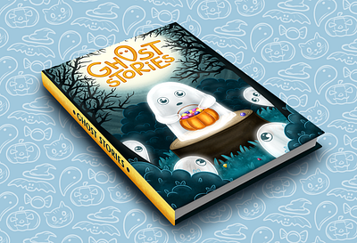 Book cover book cover character children cover design ghost halloween illustration story storybook