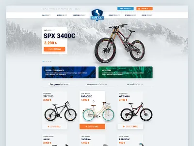 Bisan Ecommerce Website design e commerce design home page interface ui ux webdesign