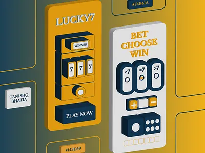 Lucky7 Game UI casino game lucky7 material ui ux web