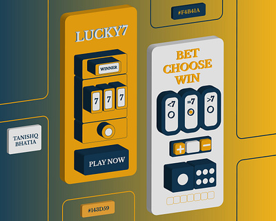 Lucky7 Game UI casino game lucky7 material ui ux web