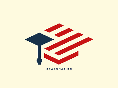Gradunation america cap creative logo flag graduation hat logo logo awesome logo daily logo designer logo designs logo ideas logo inspirations logo lesson nations simple logo